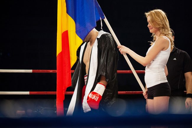 Boxers are preparing to fight at the BOXEN fight gala that was held in Galați, Romania on February 22nd, 2013
