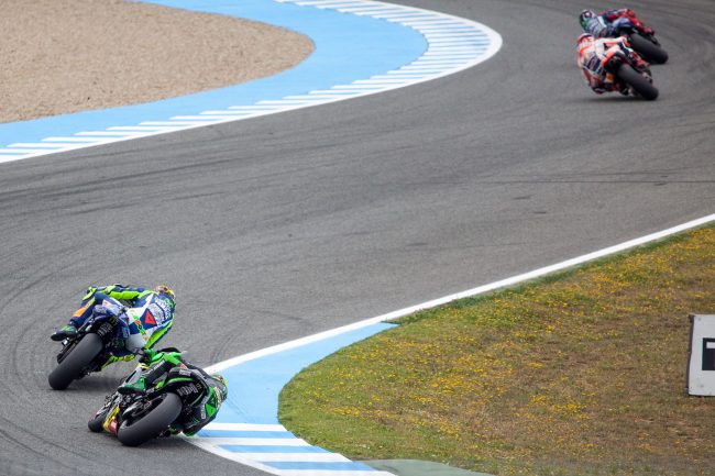 MotoGP riders are competing in Jerez de la Frontera, Spain Grand Prix on May 3rd, 2015